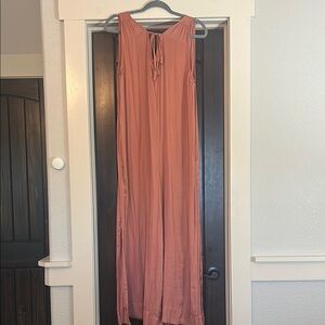 Rust Sleeveless Jumpsuit